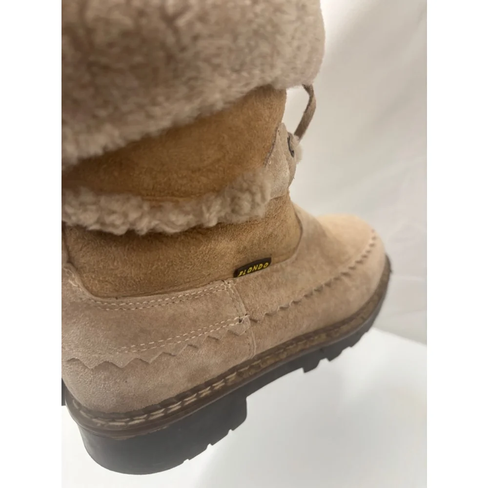 Women's Blondo Beige Suede Boots Size 6.5